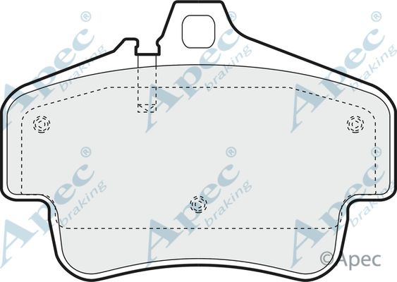 APEC BRAKING Piduriklotsi komplekt,ketaspidur PAD1407